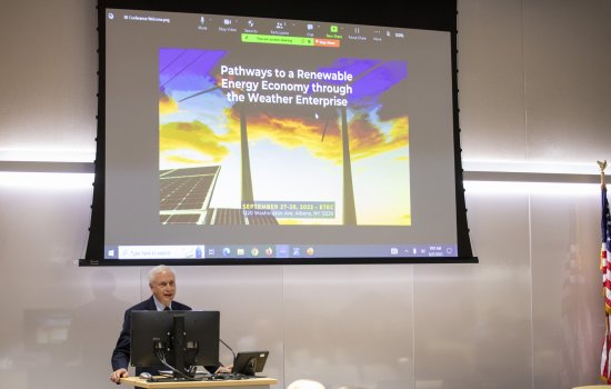 Bruce Bailey presents at the first annual Renewable Energy Pathways Conference.