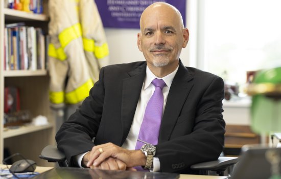 Headshot of Robert Griffin, dean of the College of Emergency Preparedness, Homeland Security and Cybersecurity.