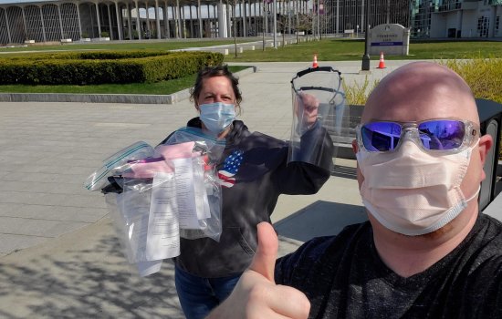 CEHC Volunteers Helping to Create and Distribute PPE to Frontline Workers