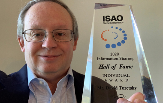 David Turetsky, a Professor of Practice at CEHC Receives Information Sharing Hall of Fame Award