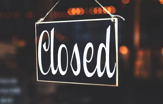 Closed sign