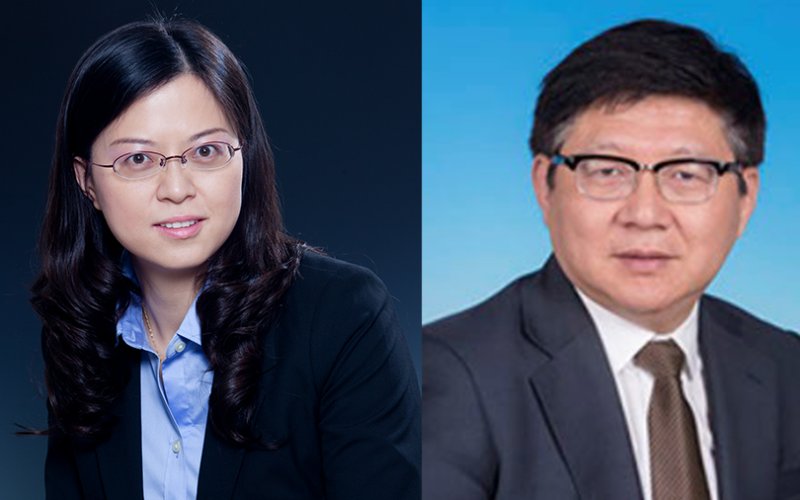 (L to R) Dr. Zhilin Liu and Dr. Xun Wu