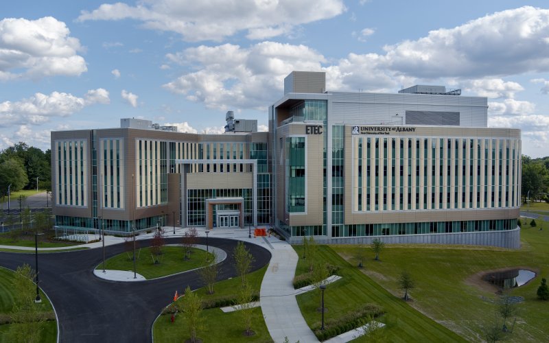 An aerial view of the ETEC research & development complex.