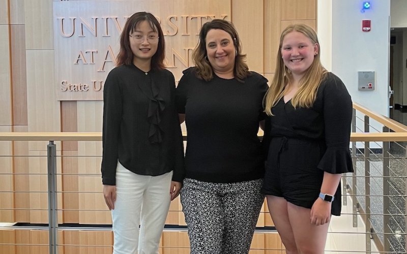 Honorees of UAlbany's 2022 Initiatives for Women (IFW) Annual Summer Celebration stand in ETEC