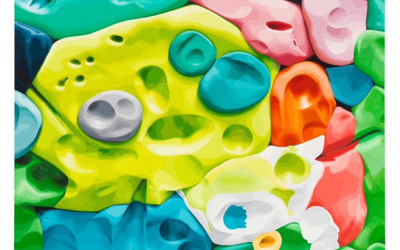 Abstract painting that will be featured in the exhibition