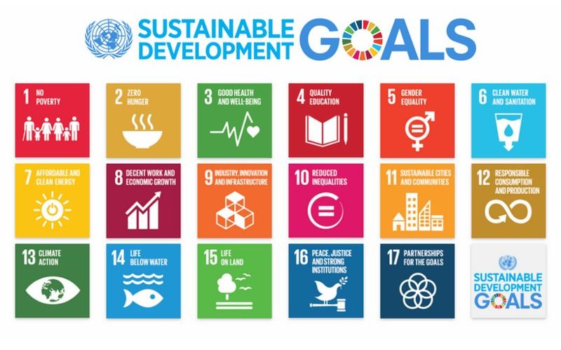 A graphic of the UN's Sustainable Development Goals.