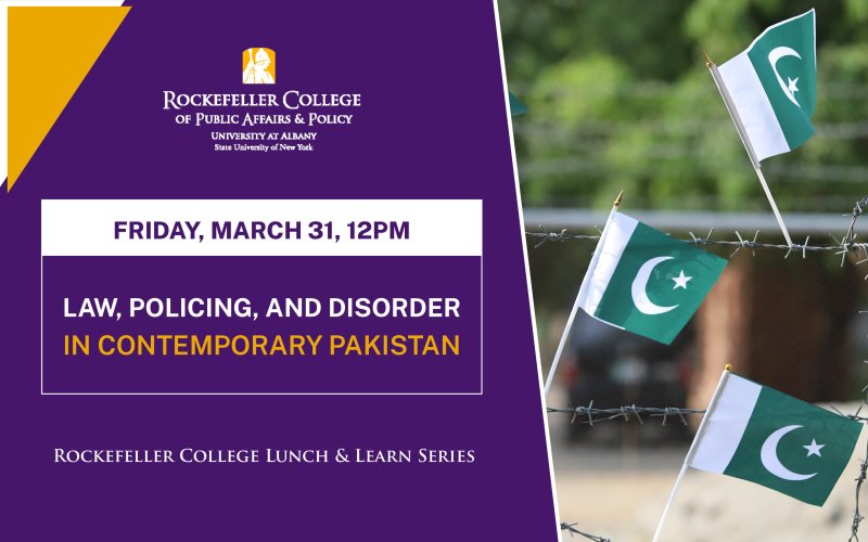 Law, Policing, and Disorder in Contemporary Pakistan