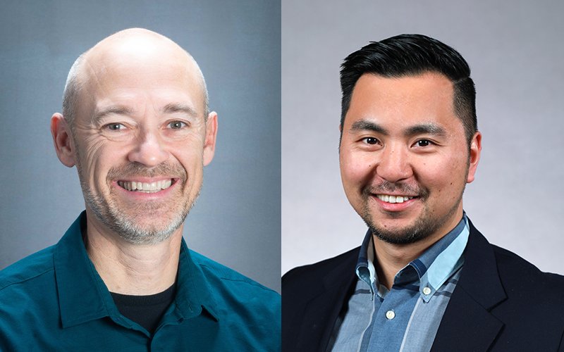 Side by side of Jonathon Little (left) and Rui Li (right)