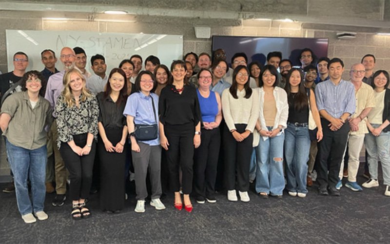 Students and faculty post at the inaugural New York State Muscle Network Meeting.