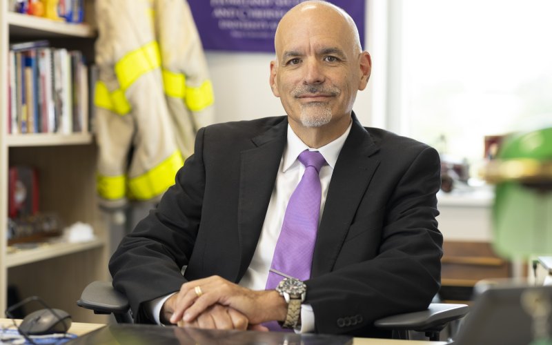 Headshot of Robert Griffin, dean of the College of Emergency Preparedness, Homeland Security and Cybersecurity.