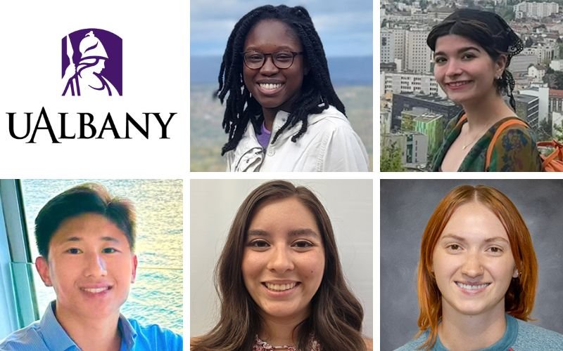 Photos of Graduate Researchers receiving SUNY's Great Award