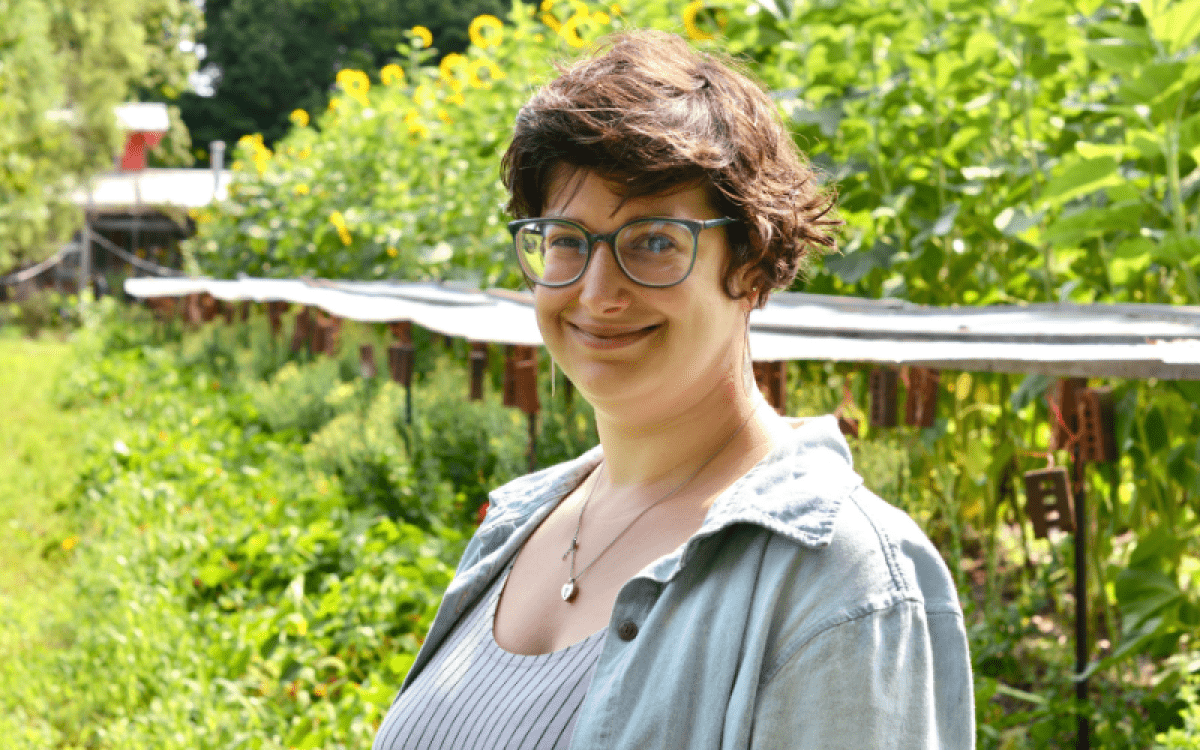 Sarah Krenicki on the Rockefeller College alum Sarah Krenicki never expected to find joy in data management.   “I have gotten so into it,” Krenicki said. “I never thought this would be me.”    After studying English literature at Green Mountain College in Vermont, she thought she’d spend her career poring over manuscripts. But she has instead found purpose and passion as the development operations manager at Camphill Village Copake campus. 