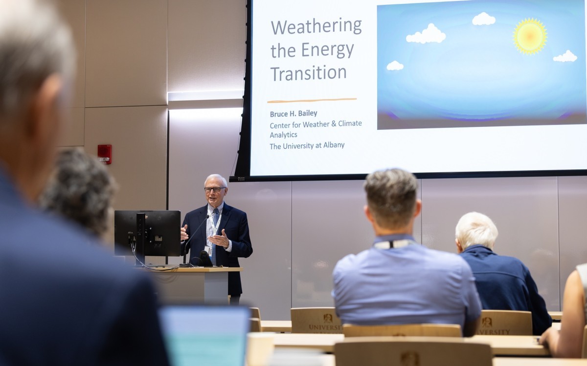 Bruce Bailey offers remarks at the 2025 Clean Energy Pathways Workshop.