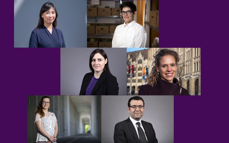 Composite photo of 6 honored UAlbany junior faculty members