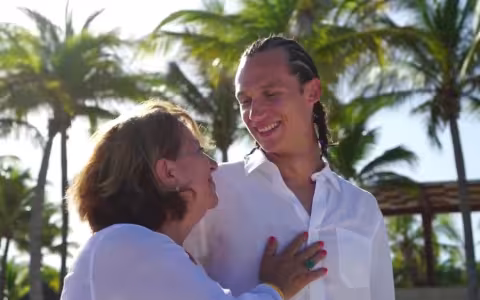Photo of Kaio DaSilva and his mother.