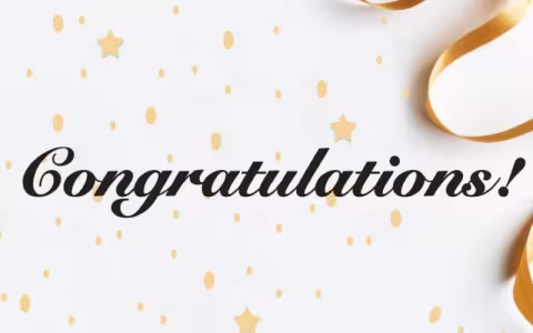 Congratulations
