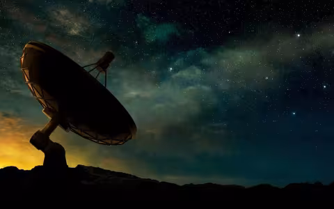 The SpectrumX Telescope at nighttime