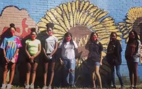 Girls Inc. Eureka! high school girls posing for a group photo