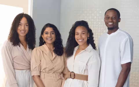MyLUA health team members stand indoors.
