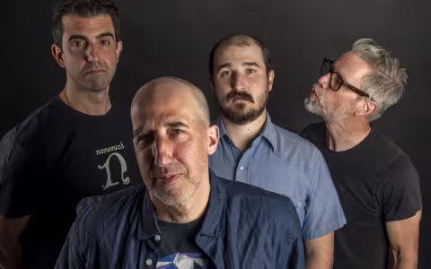 Four musicians from the Doctor Baker band including department member Danny Goodwin