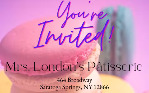 Invitation to Mrs. London's Patisserie