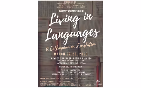 Living in Languages flier