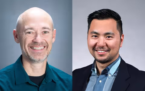 Side by side of Jonathon Little (left) and Rui Li (right)