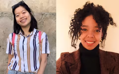 side-by-side photos of Michelle Dong and Teresa Mejia