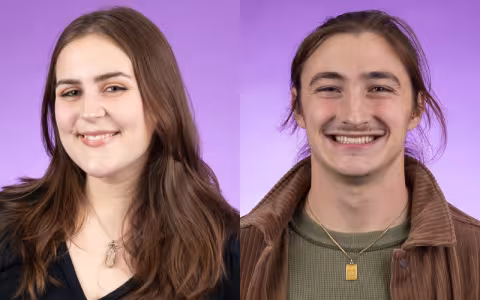 Schafer and Rowley Award winners: Danielle Modica and Shawn Ness