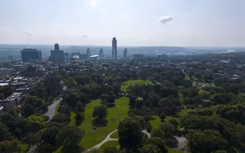 view of skyline from Downtown Campus