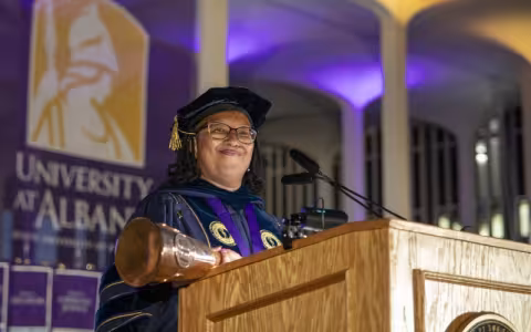 Dr. Janell Hobson at Convocation 2025