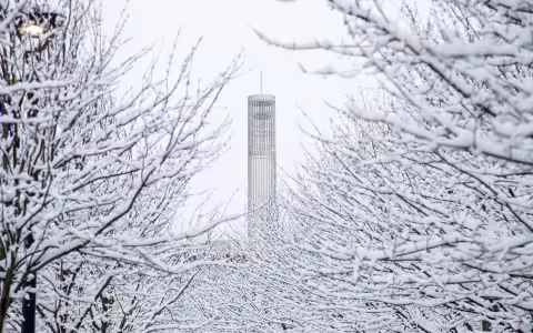 Snow on campus