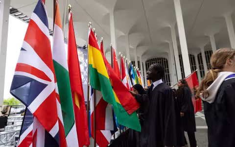 Student at International Flag Station