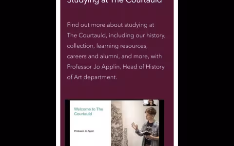 UAlbany Art History graduate Acacia Larson featured as “face” of the Courtauld Institute in London, where she is currently studying as a graduate student