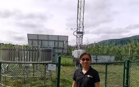 Wang is the quality control manager for UAlbany's New York State Mesonet, a network of 126 weather stations across New York.