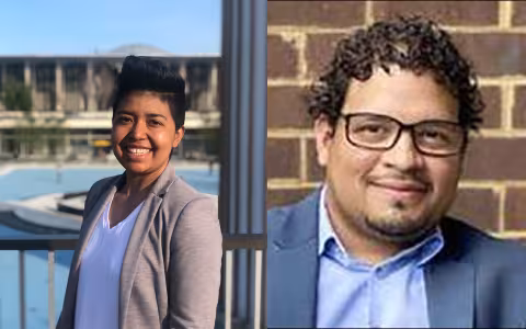 LACS PhD students Ruth Murcia and Eric Macias