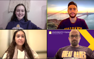 Zoom screenshot of UAlbany's "Cyber Danes"