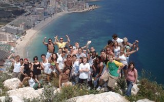 UAlbany students on a pre-COVID trip to Valencia.