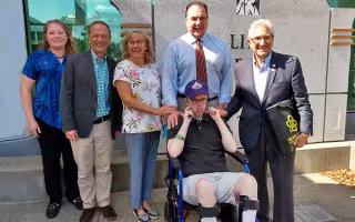 Joey Genzano at UAlbany RNA Institute Open House - Jim Tedisco