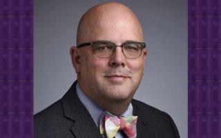 Shawn Bushway in glasses and a bowtie