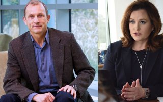 side by side images of Igor Lednev and Meghan Cook