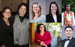 Winners of this year’s Diversity Transformation Awards are, clockwise from left: Elizabeth Vasquéz and Carmen Serrano, Jennifer Goodall, Elizabeth Jach, Nurat Affinnih, Zakhar Berkovich and Tassiana Maura de Oliveira.