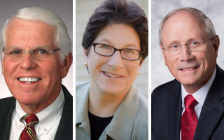 Headshots of Robert W. Lazar, Roberta Bernstein and James K. Reed.