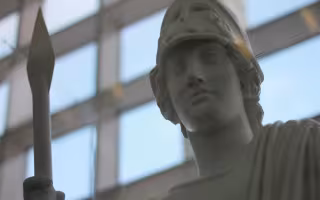 Statue of UAlbany's Minerva