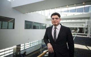 Oscar Umana, junior honors business administration student with a concentration in financial analytics.