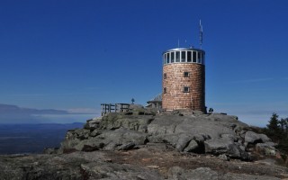 The Whiteface Mountain Field Station's observatory sits atop the summit overlooking the Adirondack mountains. 