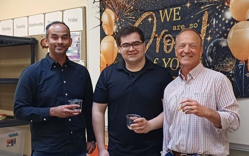 Dr. Jacob Schroader along with Kaalak Redy and Andrew Berglund