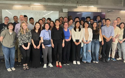 Students and faculty post at the inaugural New York State Muscle Network Meeting.