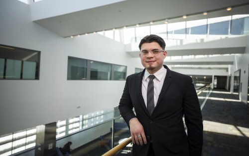 Oscar Umana, junior honors business administration student with a concentration in financial analytics.