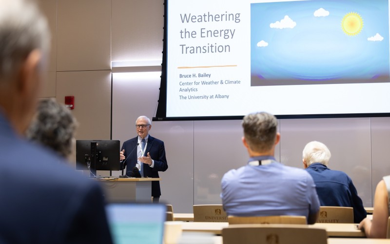 Bruce Bailey offers remarks at the 2025 Clean Energy Pathways Workshop.